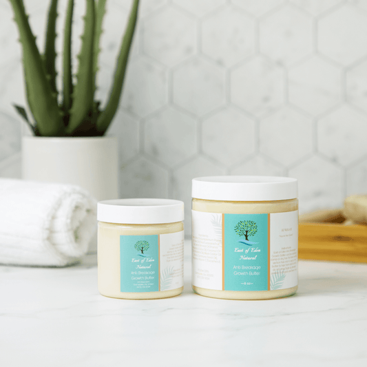 Anti-breakage Hair Growth Shea Butter for thicker longer softer hair - East of Eden Type 4 hair Receding hairline Hair loss cause  Hair is falling out 4a hair type  Excessive hair loss